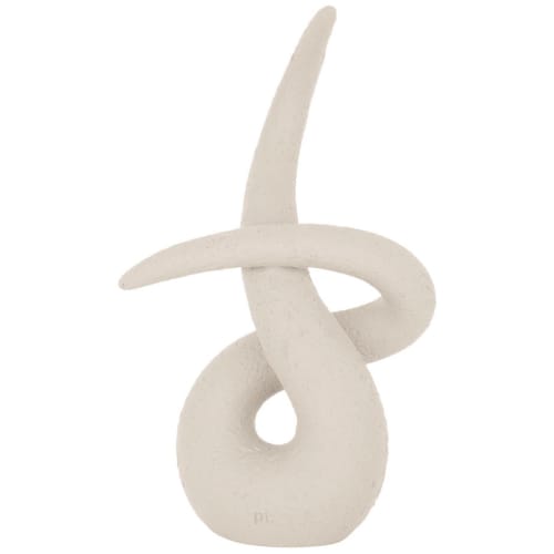 Present Time statue - Abstract Art Knot - Hvid
