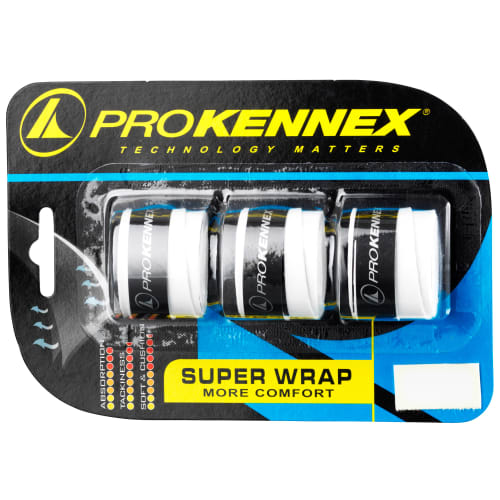 Billede af Pro Kennex padel greb - Super Wrap - Hvid - 3 stk