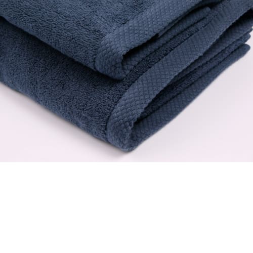 2: Quilts of Denmark håndklædesæt - Pure Sleep - Mørkeblå - 4 stk.