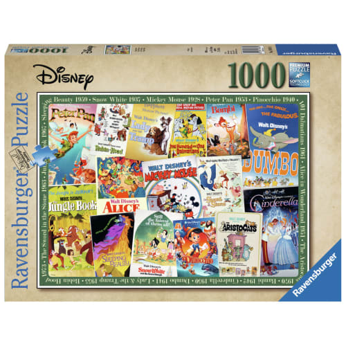 Ravensburger puslespil - Disney vintage plakater