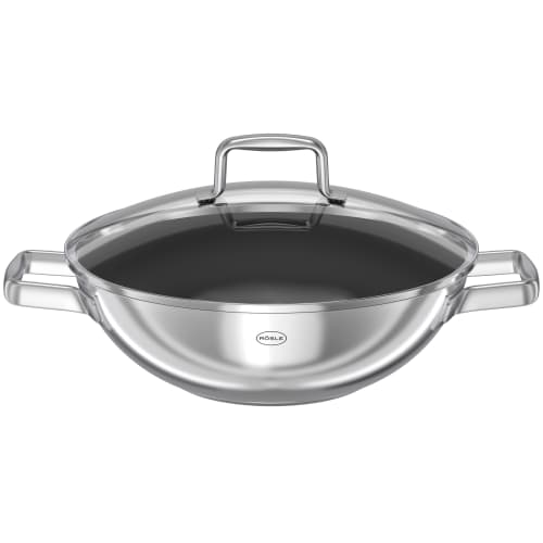 Rösle wok med glaslåg - Moment - Ø 28 cm