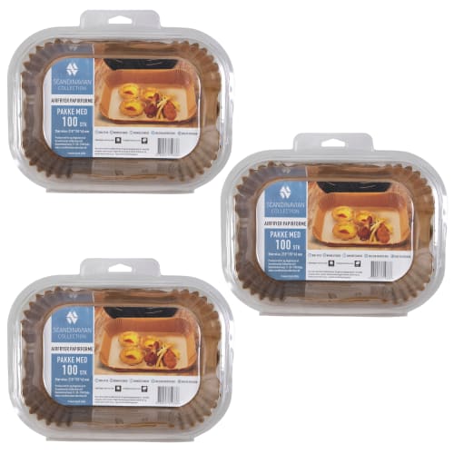 Scandinavian Collection papirforme til airfryer - 300 stk.