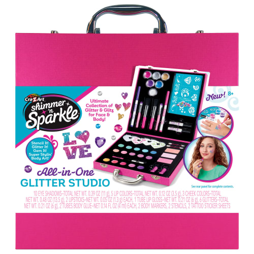 Shimmer 'n Sparkle Glitter makeup og tatoveringer