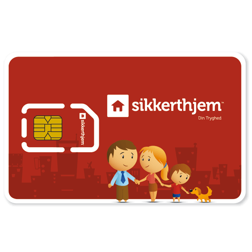 SikkertHjem SMS kort