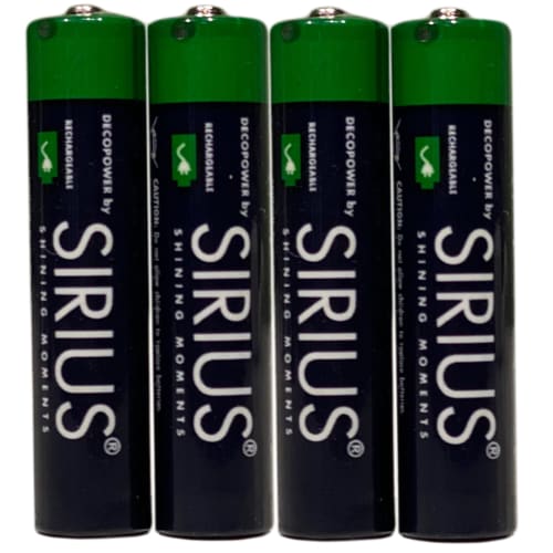 Sirius genopladelige AAA-batterier - DecoPower