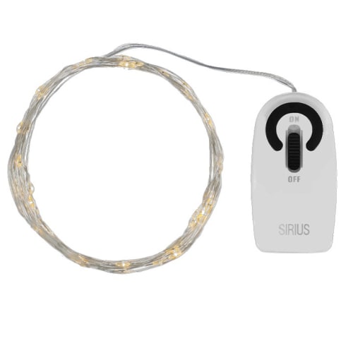 Billede af Sirius lyskæde med 40 LED-lys - Knirke - Klar/sølv