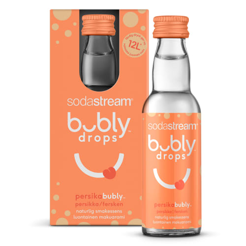 Sodastream smagskoncentrat - Bubly drops - Fersken aroma