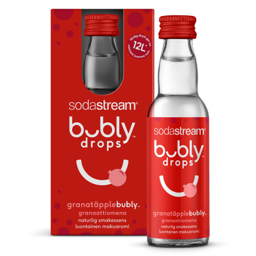 Sodastream smagskoncentrat - Bubly drops - Granatæble aroma