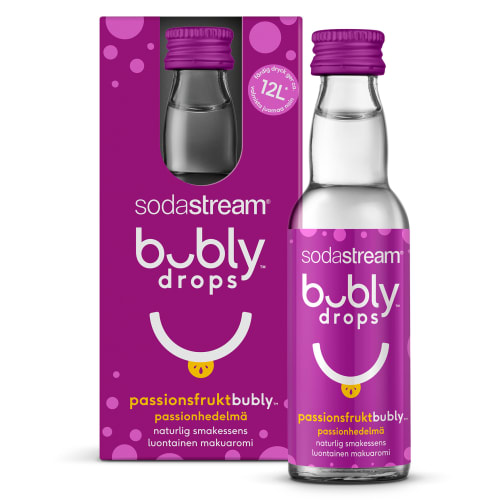 Billede af Sodastream smagskoncentrat - Bubly drops - Passionsfrugt aroma