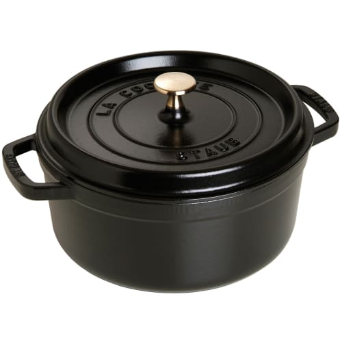 Staub Cocotte støbejernsgryde - 3,8 liter - Sort