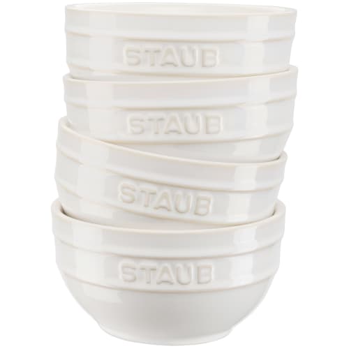 Staub skåle - Ceramique - Antik elfenben - 4 stk.