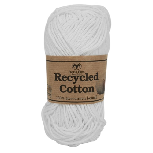 Svarta Fåret garn - Recycled Cotton - 50 g