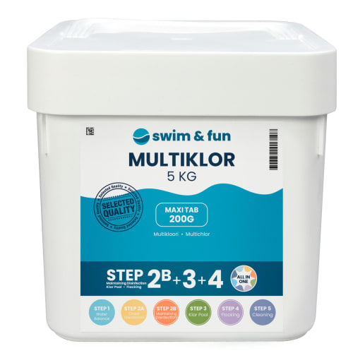 Billede af Swim & Fun klortabletter - MultiKlor Maxi Tab - 5 kg hos Coop.dk