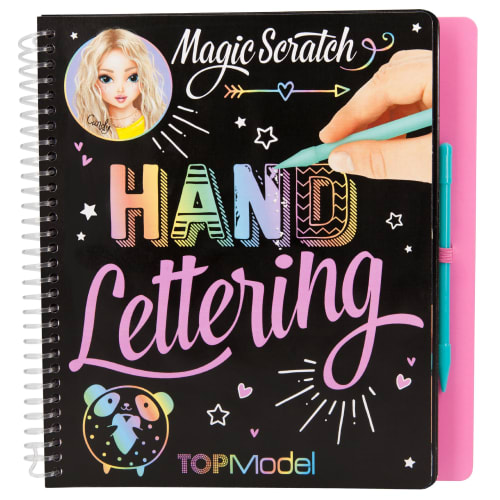 TOPModel skrabebog - Magic Scratch Handlettering