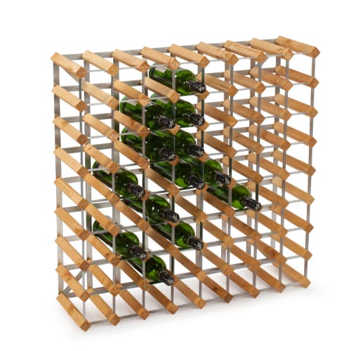 Traditional Wine Racks vinreol – Bejdset fyrretræ