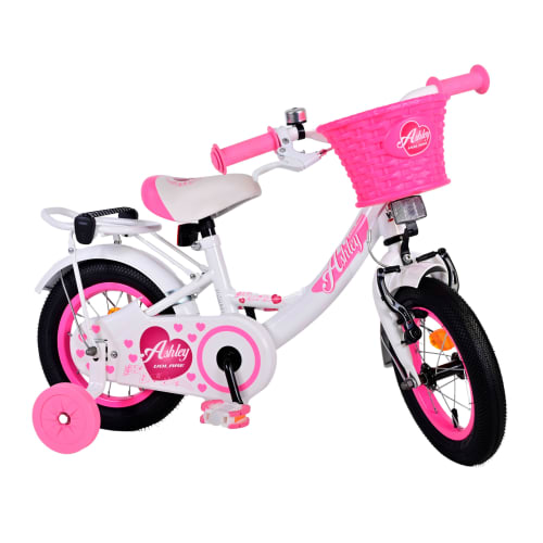 Billede af Volare Ashley 12" børnecykel - Hvid/pink