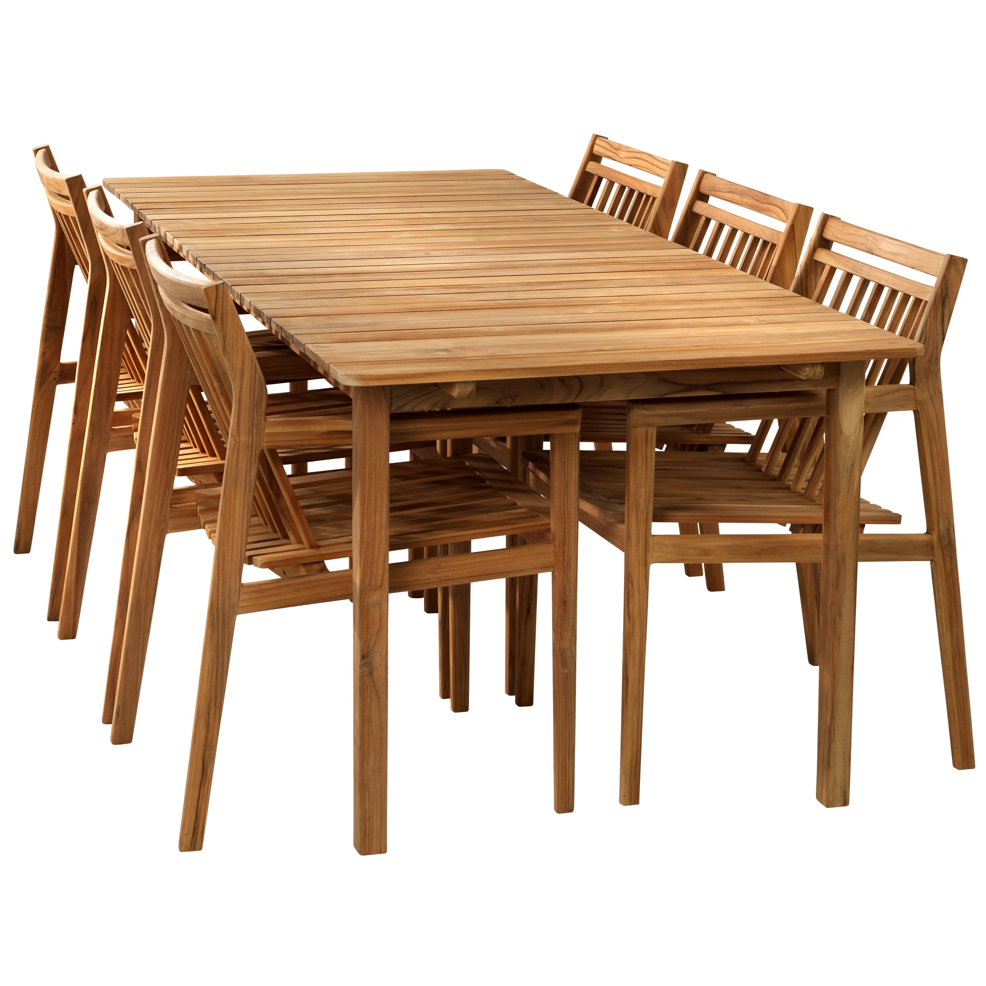 FDB Møbler - Udtræksbord og 6 stole i teak