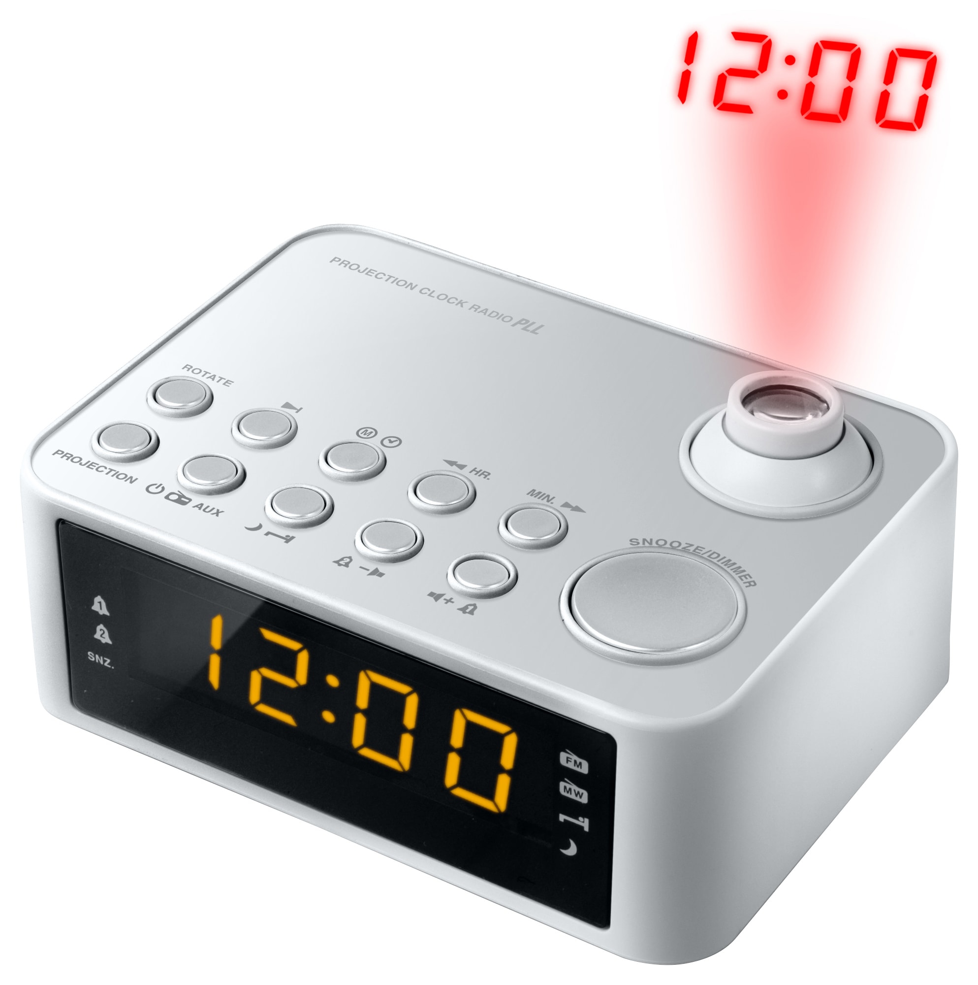 Clockradio med projektion - Grå
