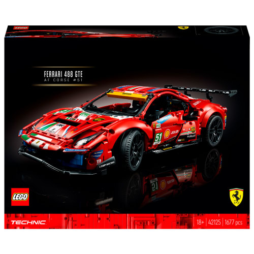 Frosset Vejnavn blæse hul Køb LEGO Technic Ferrari 488 GTE "AF Corse #51" online | Coop.dk