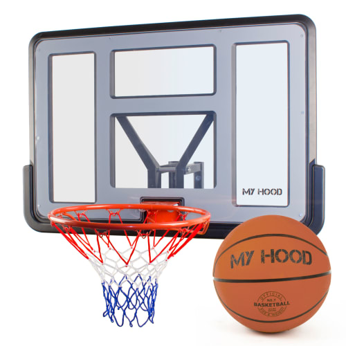 Inkl. basketball - Monteres direkte på væg, husmur eller garage