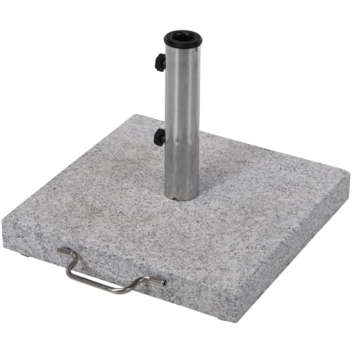 30 kg - Firkantet - Granit og rustfrit stål