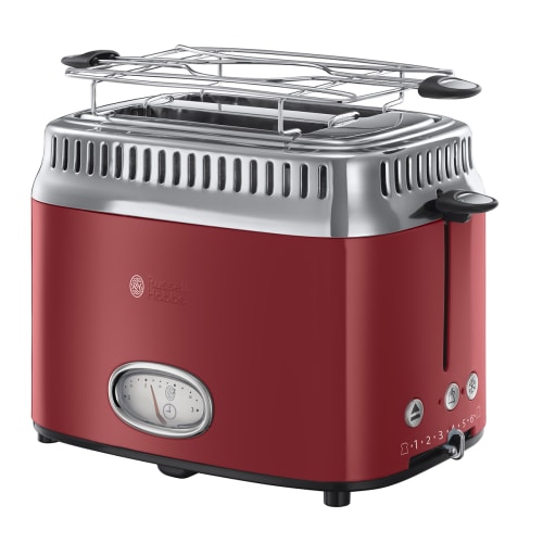 Russell Hobbs toaster - Retro slice toaster - Rød | Køb online | Coop.dk