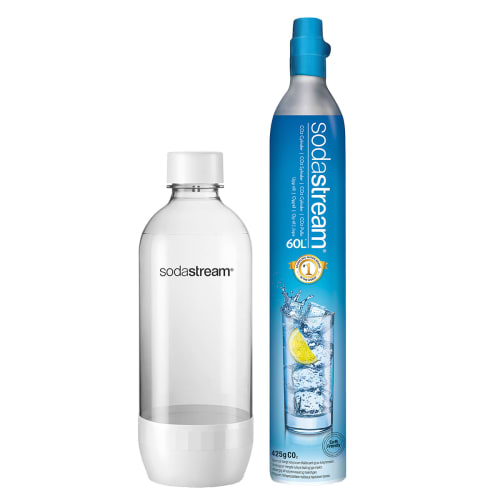 Inkl. 1 liters flaske - Giver op til 60 liter kulsyret vand