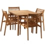 FDB Møbler - Udtræksbord og 4 stole i teak