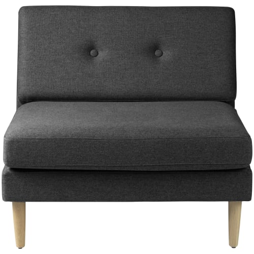 Unit10 sofamodul - Firhøj - Midtermodul - Gråbeige meleret/natur