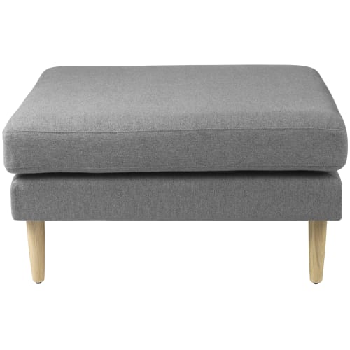 Unit10 sofamodul - Firhøj - Puf - Gråbeige meleret/natur