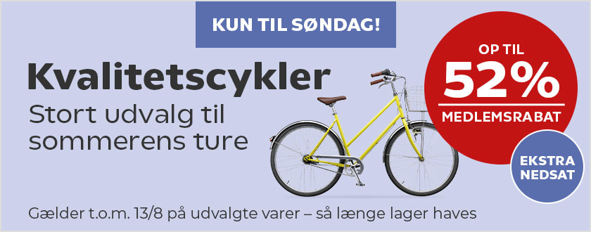 Vælg blandt 100+ cykler online her | Coop.dk